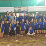 Deportistas de las tres delegaciones de vóleibol