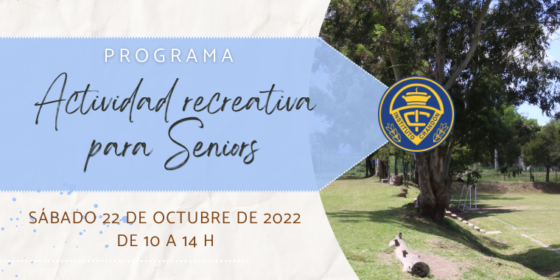 Programa actividad 2022 para Seniors