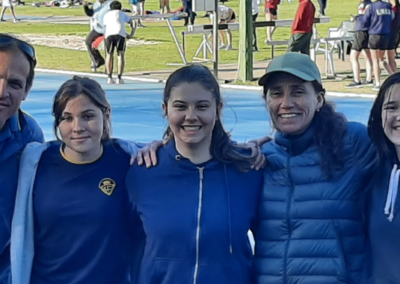 En la pista de atletismo