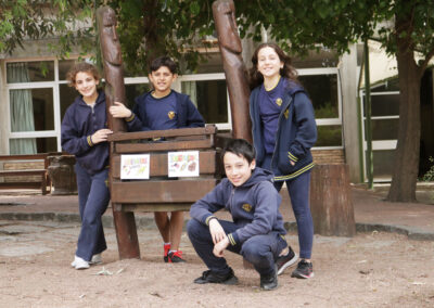 Quinto C en el patio