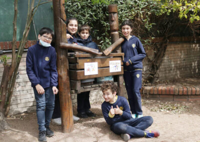 Quinto C en el patio