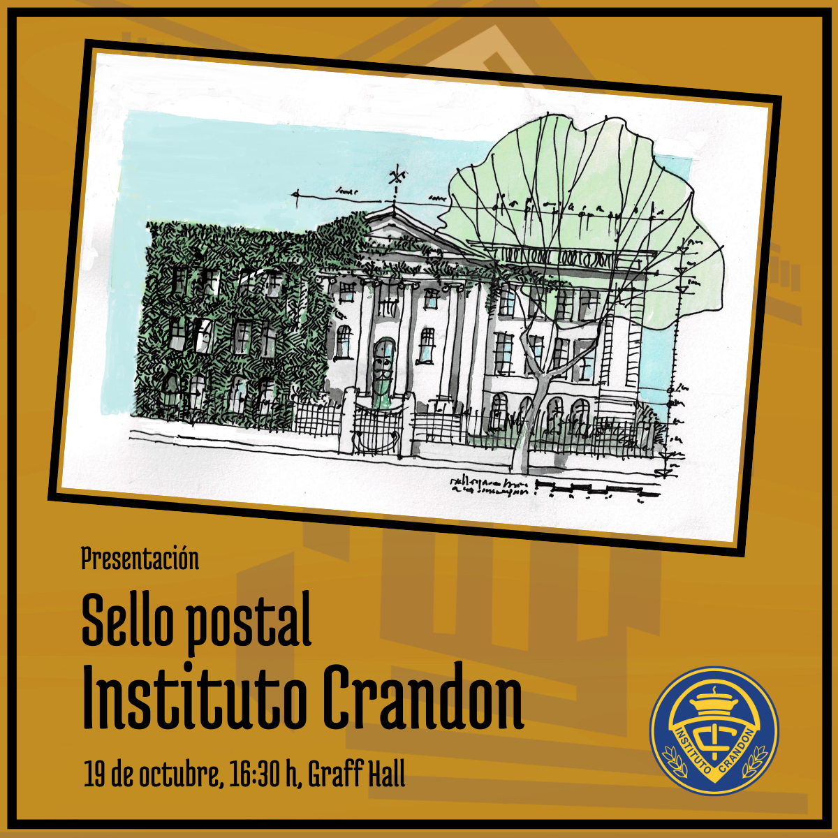 Invitación para la presentación del sello postal