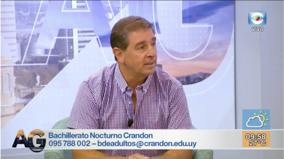 El Prof. Federico Viana en canal 10