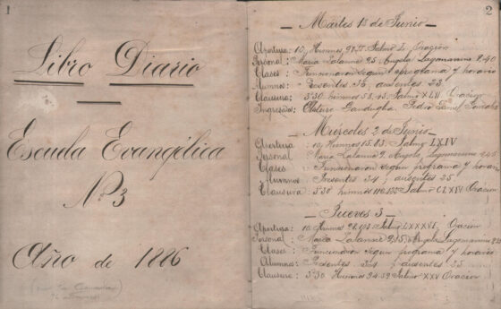 Libro diario escrito por Cecilia Güelfi