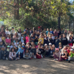Una de las generaciones en el campamento