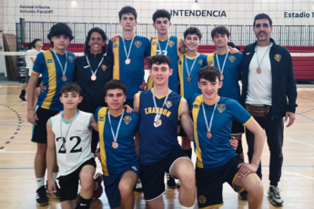 La sub-16 de vóleibol masculino logró el tercer lugar nacional en los Juegos Deportivos